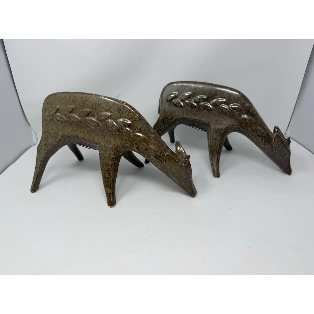 NWT JONATHAN ADLER X MICHAELS ABSTRACT DEER SCULPTURE Pair Table Too Decor
